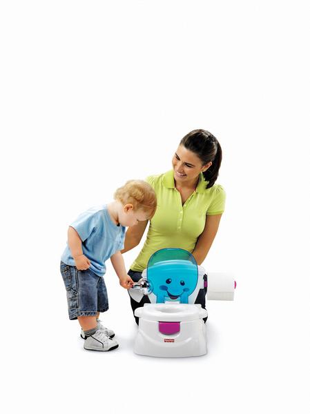 0027084739503: Mattel - Fisher-Price Meine erste Toilette, Töpfchen mit Musik, Toilettentrainer, Kinder-WC. Mini thumb