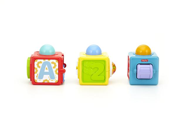 0887961219449: Mattel - Fisher-Price Spiel- und Stapelwürfel. Mini thumb