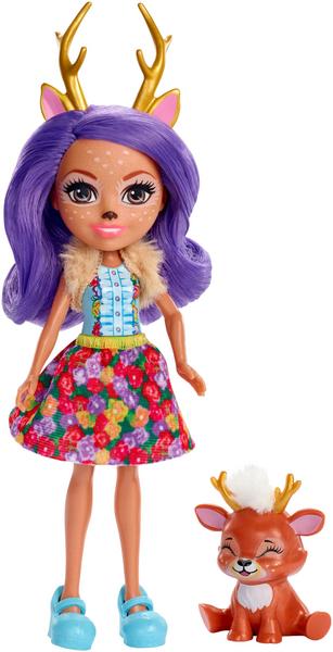 0887961695496: Mattel - Enchantimals Danessa Deer & Sprint Puppe. Mini thumb