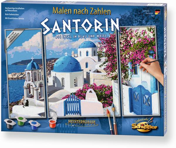 4000887927830: Schipper Malen-Nach-Numbers Meisterklasse Triptychon, Santorin. Mini thumb