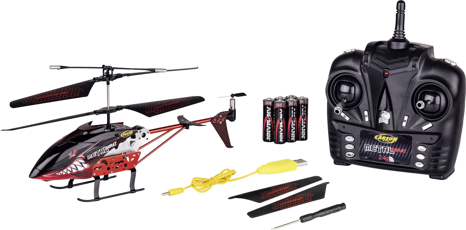 Carson RC Sport Metal Beast 230 RC Einsteiger Hubschrauber RtF