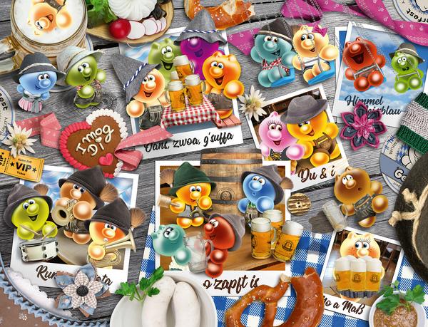 4005556160143: Puzzle Ravensburger Gelini auf dem Oktoberfest 2000 Teile. Mini thumb