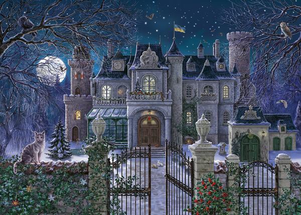 4005556165339: Puzzle Ravensburger Die Weihnachtsvilla 1000 Teile. Mini thumb