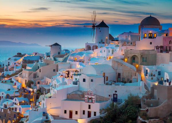 4005556196111: Puzzle Ravensburger Abend über Santorini 1000 Teile. Mini thumb