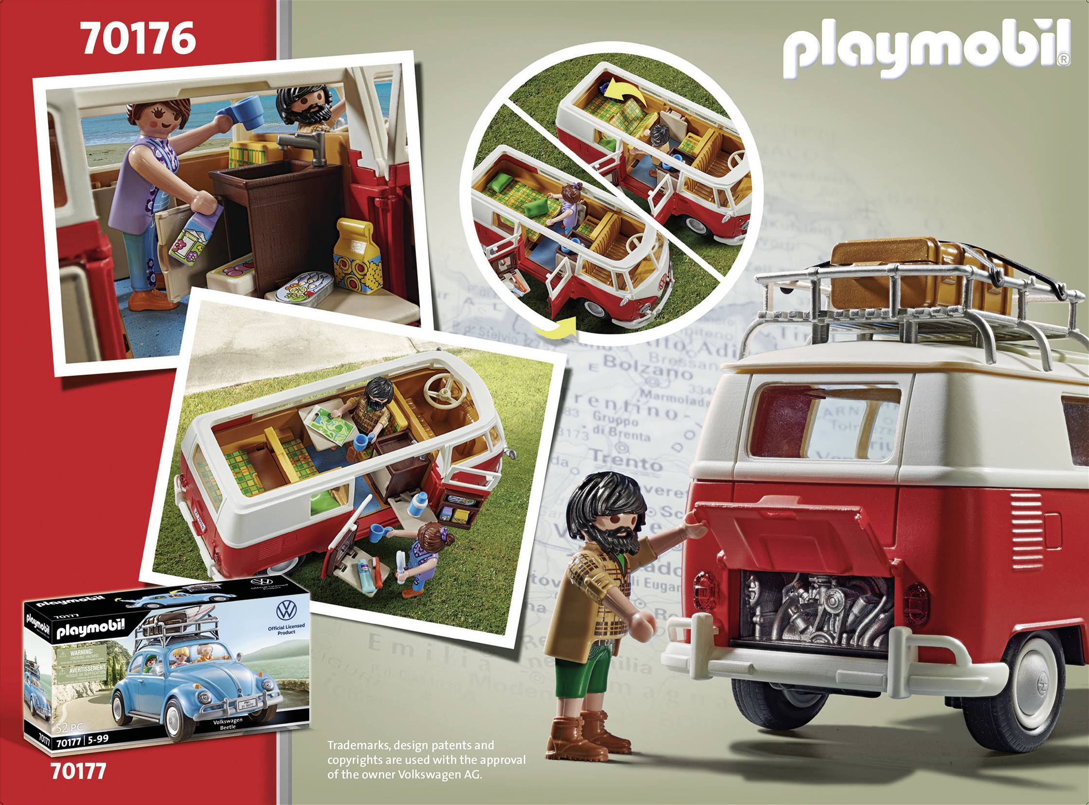 4008789701763: Playmobil® Volkswagen T1 Camping Bus 70176. Mini thumb