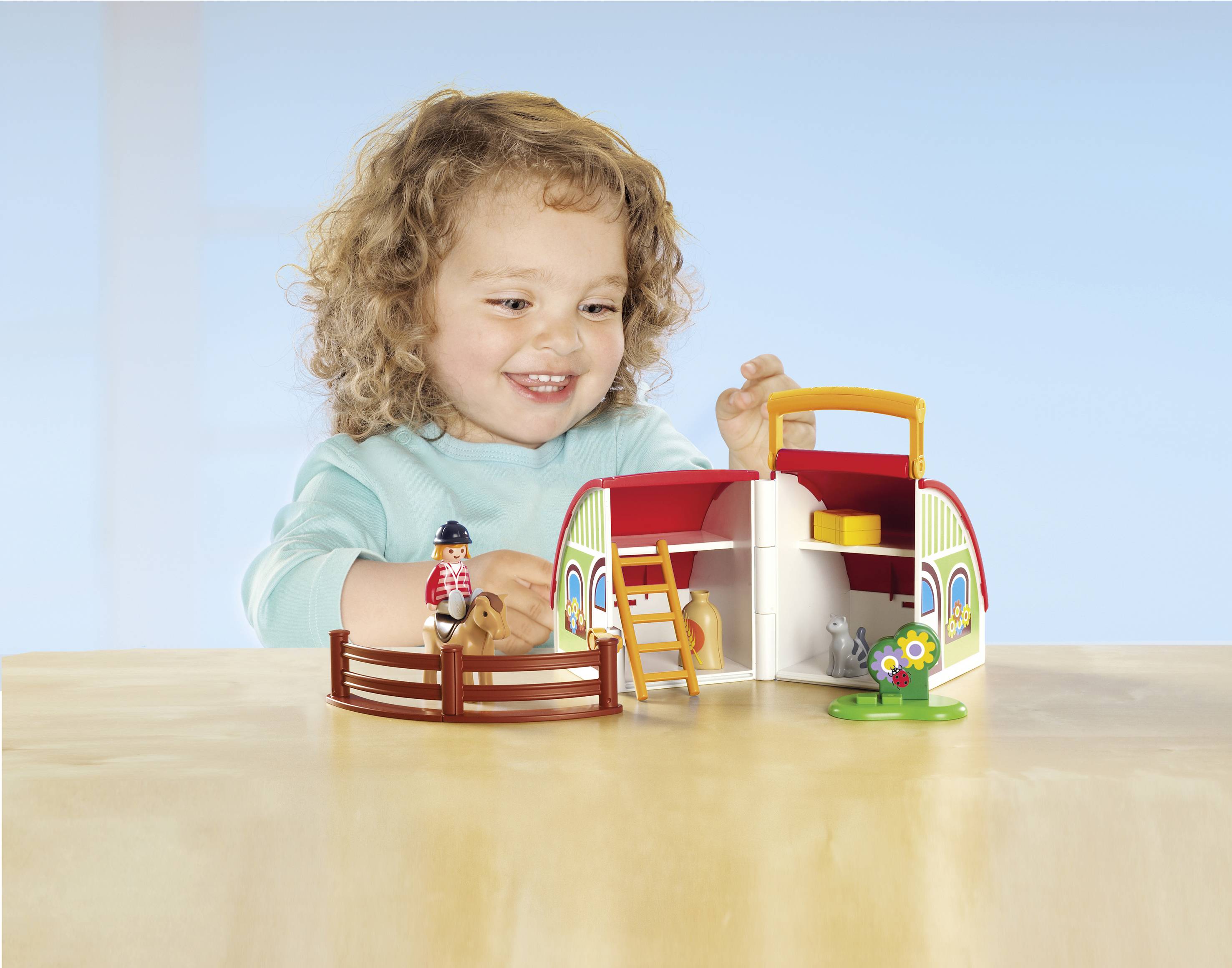 4008789701800: Playmobil® 123 Mein Mitnehm-Reiterhof 70180. Mini thumb