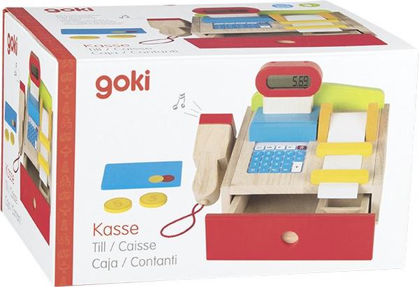 4013594515757: Goki! 51575 - Kaufmannsladenkasse mit Taschenrechner, Holz. Mini thumb