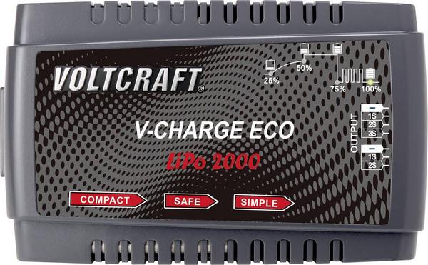 VOLTCRAFT V-Charge Eco LiPo 2000 Modellbau-Ladegerät 230V 2A LiPo