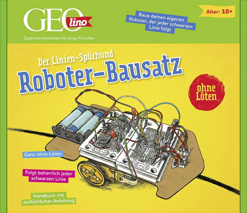 4019631670762: Franzis Verlag Roboter Bausatz GEOlino - Der Linien-Spürhund Bausatz 67076. Mini thumb