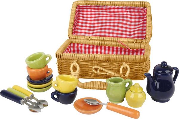 4020972089519: Small foot 8951 - Picknickkorb Nostalgie, 18-teilig, Maße: 16x8x14cm. Mini thumb