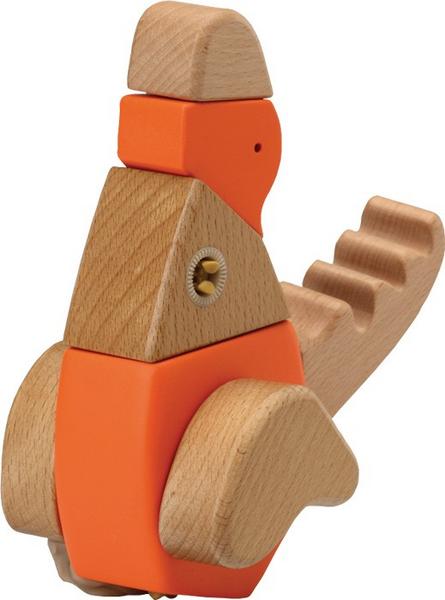 Small foot 9832 - Kreativ-Bausatz Dino Tiara, Holz, Klick & Dreh System