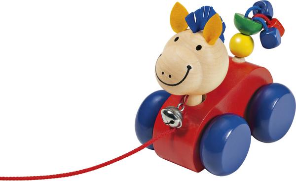 4060848620255: Schmidt Spiele - Selecta - Lilli, Nachzieh Pferd, 12 cm. Mini thumb