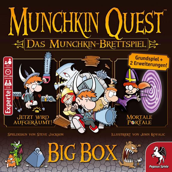 4250231714092: Pegasus - Munchkin Quest - Das Brettspiel 2. Edition von Steve Jackson. Mini thumb