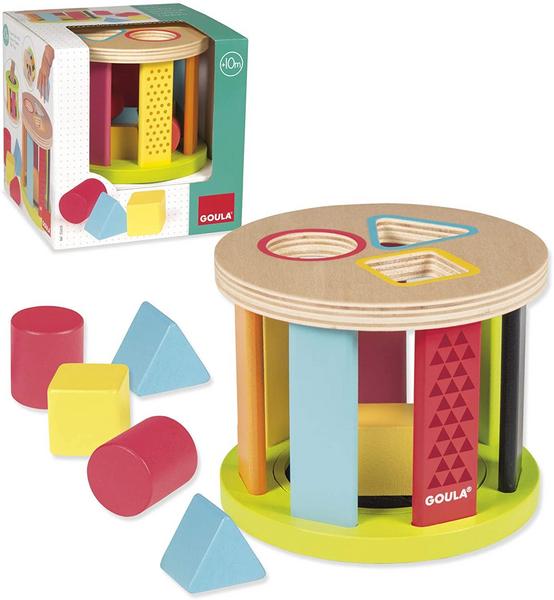 Jumbo Spiele - GOULA - Geometric Shapes-Steckspiel Drum