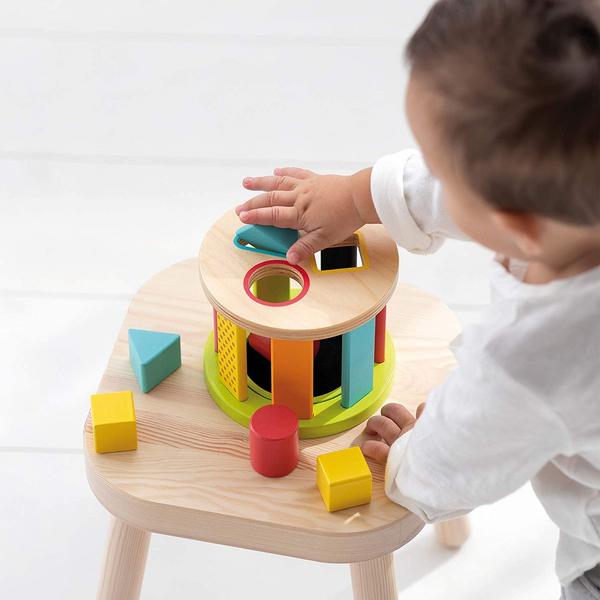 8410446534557: Jumbo Spiele - GOULA - Geometric Shapes-Steckspiel Drum. Mini thumb