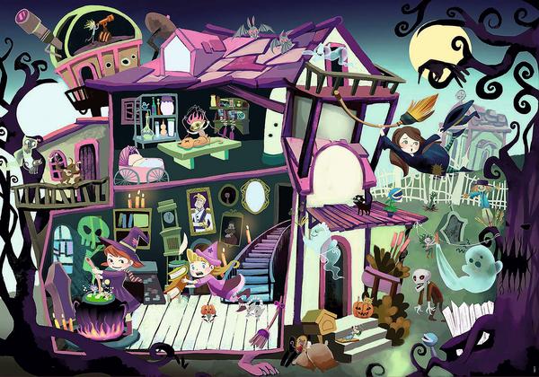 8412668186118: Educa - Geisterhaus 100 Teile Mysterious Puzzle. Mini thumb